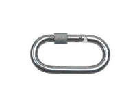 Stainless Steel Oval Snap Hook with Screw Nut - Type 316 SS T316 - 5/16"