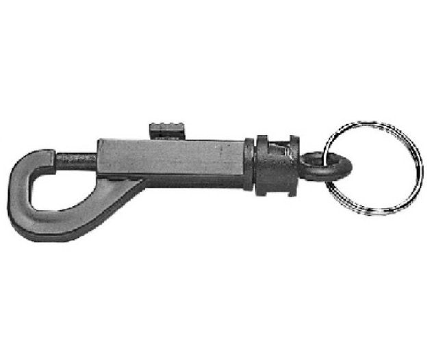 Light-Duty Plastic Snap Swivel with Key Ring - Image 1