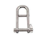 316 Stainless Steel Halyard Shackle with Key Pin, Size A 1/4 inch