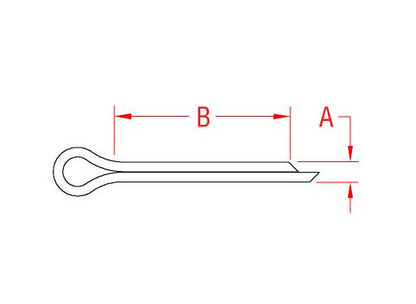 1/8 Inch 18-8 Stainless Steel Cotter Pin - Image 2