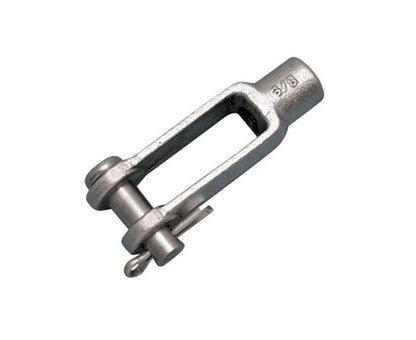 Stainless Steel Yoke End Threaded with Unc Right Hand Thread - 5/8" - Image 1