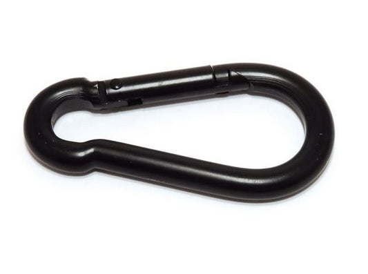 Black Coat Snap Hooks for Wire Rope Assemblies, 1/4" Snap Opening - Image 1