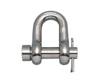 1" Size A 316-NM Stainless Steel Chain Shackle with Oversized Round Pin