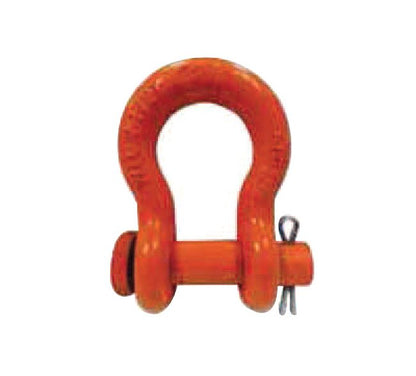 CMÃ‚Â® 1-1/4" D Orange Powder Coated Alloy Anchor Shackle with Round Pin - Image 1