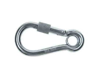 Stainless Steel Snap Hook with Screw and Eyelet - SS T316, 7/16" x 4-3/4"