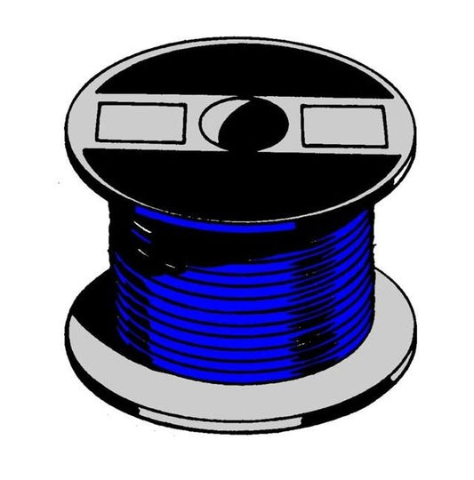 Primary Single Conductor Copper Wire 16 Gauge - Blue, 100 ft Spool - Image 1