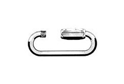 ZP Steel Wide Jaw Quick Links - Zinc Plated, 1/4" Size - Image 1