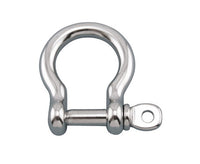 7/8 Inch 316 Stainless Steel Bow Shackle with Screw Pin