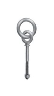 Chicago Drop Forged Ring Bolts - Shoulder, Machine Thread - Image 1