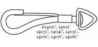 Heavy-Duty Closed Swivel Eye Chain Snap Hooks