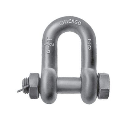 Chicago Safety Galvanized Drop Forged Safety Pin Chain Shackles - Image 1