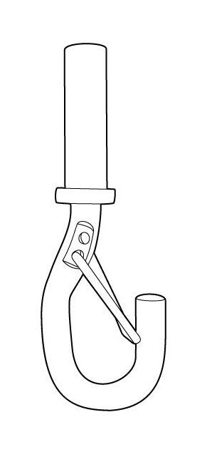 ZP Snap Hook - 1/16" Wire Rope Steel Spring Hook - Image 2