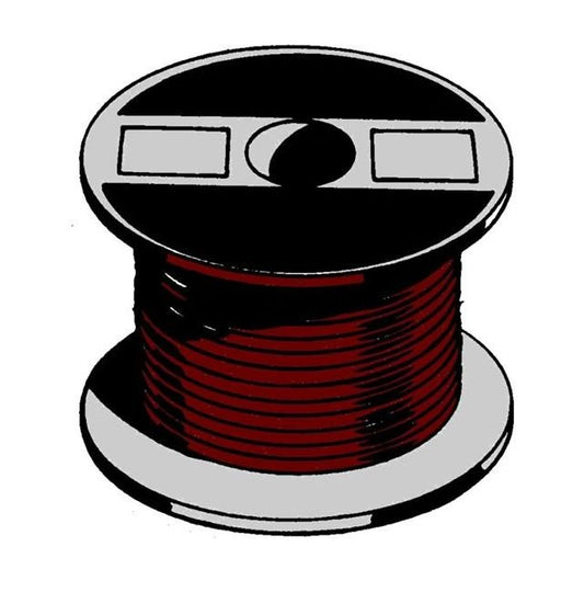 80º C Rated Primary Single Conductor Copper Wire - 10 Gauge, Brown, 100 ft Spool - Image 1