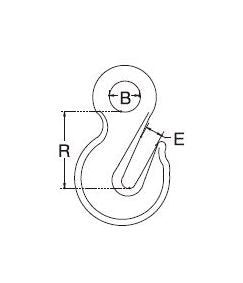 Stainless Steel Eye Grab Hook T316 - 5/16" Precision Cast - Image 2