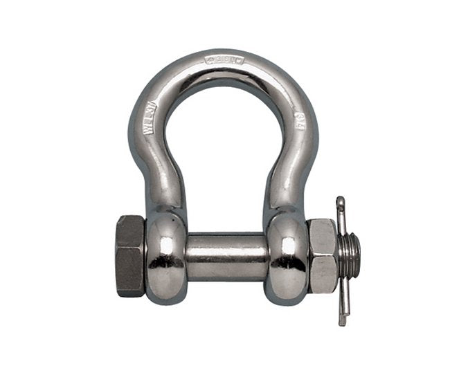 5/16 Inch (in) Size A 316-NM Stainless Steel Anchor Shackle with Oversized Bolt - Image 1
