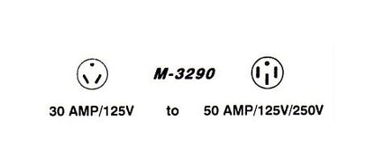 50A RV to 30A RV Adapter Plug - Image 2