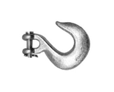 Electro Galvanized Clevis Grab Hook, Drop Forged Carbon Steel 3/8 - 5,400 lbs WLL - Image 1