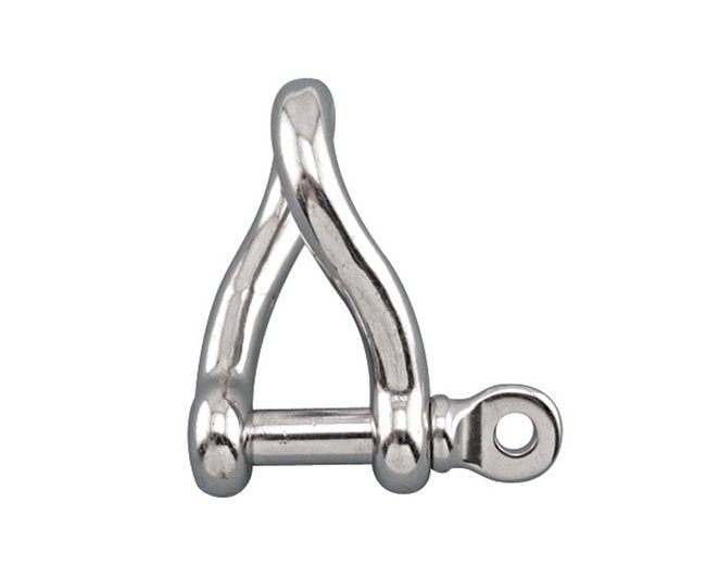 3/8 Inch 316 Stainless Steel Twist Shackle with Screw Pin - Image 1