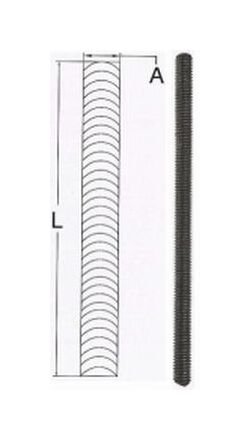 Stainless Steel T316 Threaded Rod, Machined Rolled - Image 1