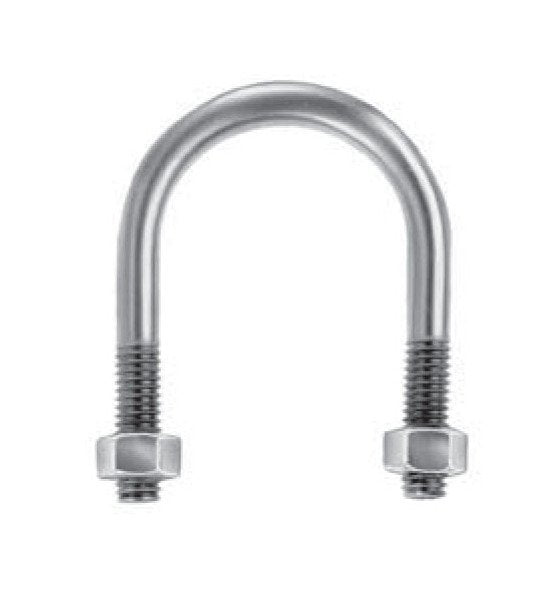 Type 304 Stainless Steel Round Bend U-Bolts - Lexco Cable Manufacturing - Image 1