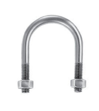 Type 304 Stainless Steel Round Bend U-Bolts - Lexco Cable Manufacturing - Image 1