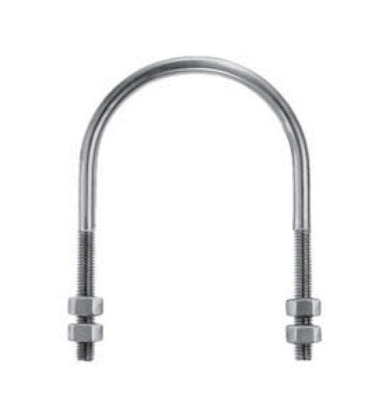 Type 304 Stainless Steel U-Bolts, Long Tangent, Round Bend - Image 1