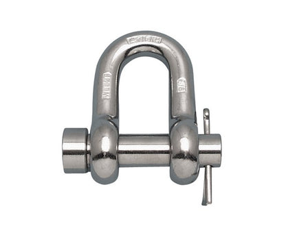 5/8 Inch 316-NM Stainless Steel Chain Shackle with Oversized Round Pin - Image 1