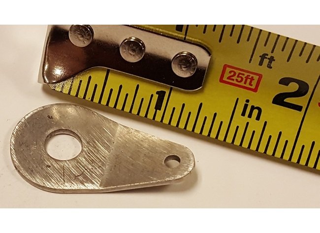 Stainless Steel Lanyard Tab for Wire Rope - Teardrop Shape - Image 1