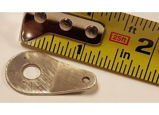 Stainless Steel Lanyard Tab for Wire Rope - Teardrop Shape - Image 1