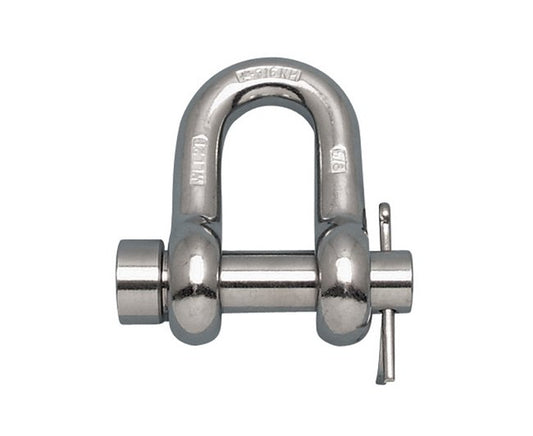 3/4 Inch 316-NM Stainless Steel Chain Shackle with Oversized Round Pin - Image 1