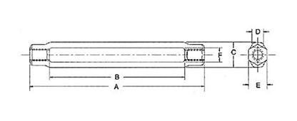 Heavy Duty Galvanized Turnbuckle Body - 1" x 6" - Image 2