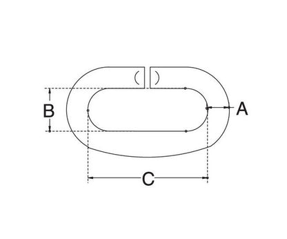 Stainless Steel Quick Link 'C' T316 Grade 316 - Image 2