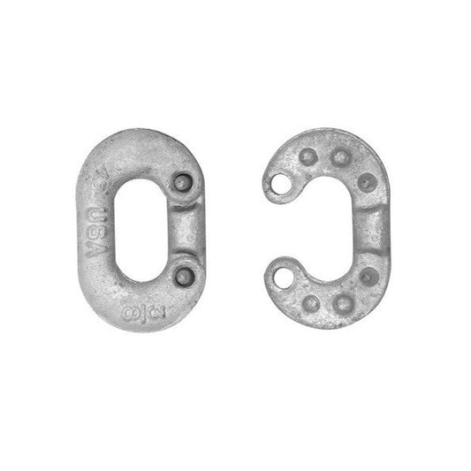 Zinc Plated Steel Connecting Links - Quenched & Tempered, 1/4" Diameter, 7/8" Inside Length - Image 1