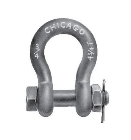 Chicago Hardware & Fixture Co. 5/8" Drop Forged Safety Pin Anchor Shackle - Image 1