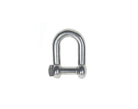 Stainless Steel Square Head Screw Pin D Shackle - 1/4''