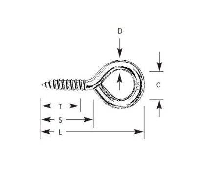 Stainless Steel Screw Eye Bolts - Lexco Cable Manufacturing - Image 1