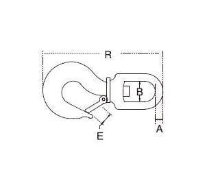 Stainless Steel Swivel Eye Hook - 5/16" Type 316 - Load Rated - Image 2