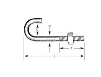 Lexco Cable J-Bolt 1/4-20 Hooks (Pack of 20)