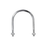 Lexco Cable Round Bend U-Bolts 1/4"-20 Zinc Plated - Pack of 10