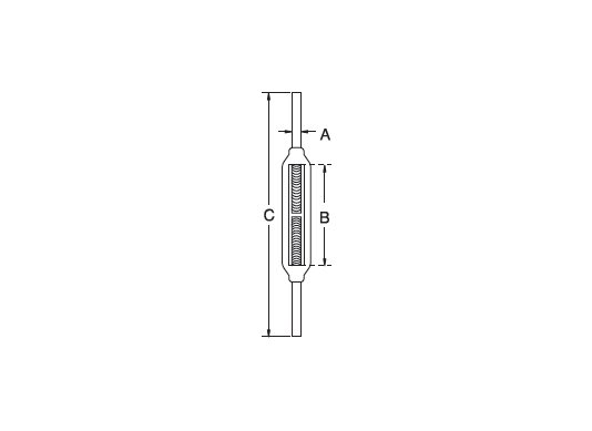 Stainless Steel Turnbuckle Stub End, Precision Cast Formed T304 & T316 - Image 2