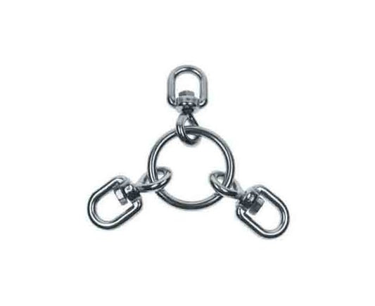 Stainless Steel Swivel Ring with 3 Swivel Hooks - Image 1