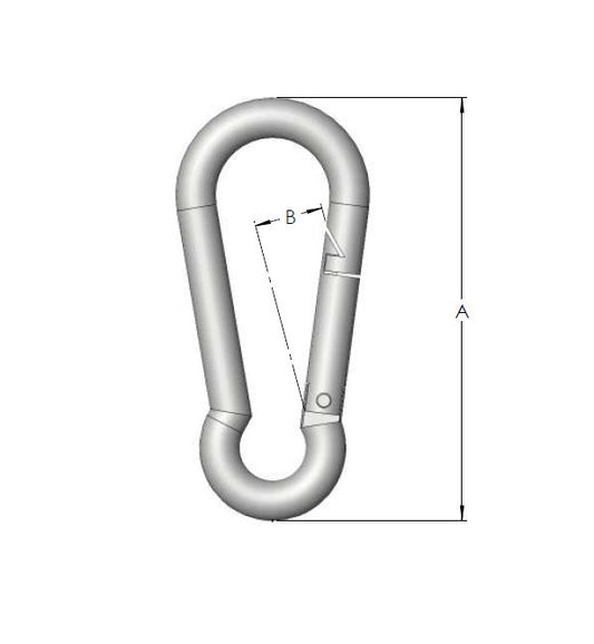 Stainless Steel Carabiner Snap Hooks - Image 1