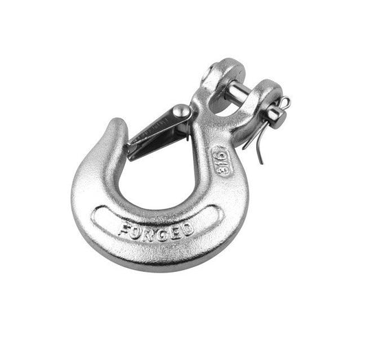 Stainless Steel T316 Clevis Slip Hook with Safety Latch - Image 1