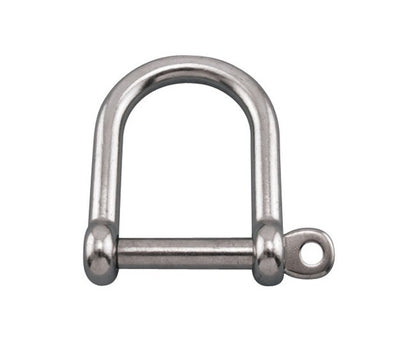 316 Stainless Steel Wide D Shackle with Screw Pin, 5/16" - Image 1
