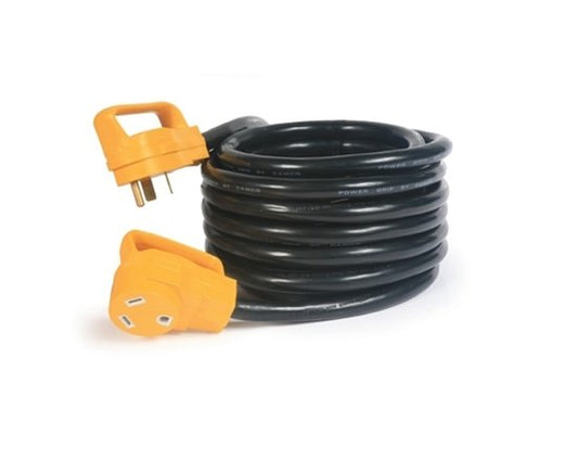 Heavy Duty 25' Extension Cord, Black 3# 10 Wire - Image 1