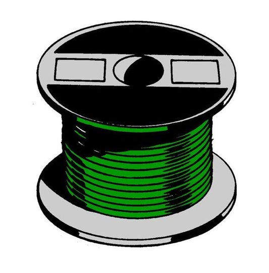 Primary Single Conductor Copper Wire 16 Gauge - Green - 100ft Spool - Image 1