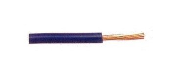 80º C Rated Primary Single Conductor Copper Wire - 14 Gauge Blue - 100 ft Spool - Image 3