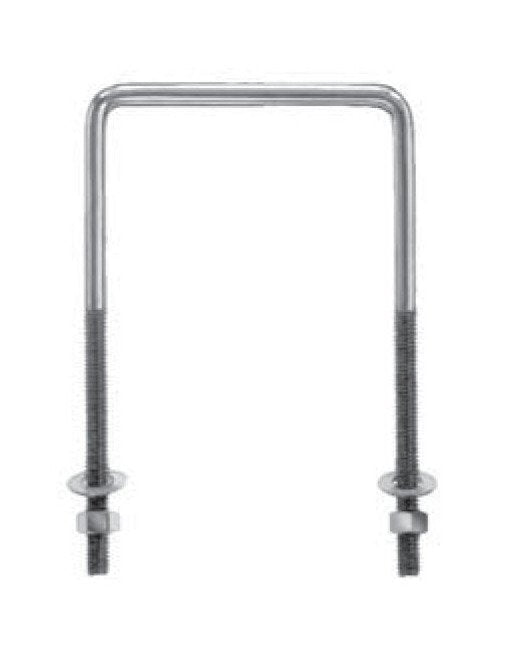 Type 304 Stainless Steel Square Bend U-Bolts 3/8" - 16 - Image 1