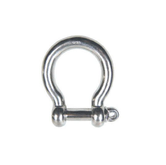 T-316 Stainless Steel Precision Cast Screw Pin Bow Shackle - 2-1/2" - Image 1