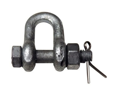 Bolt Type Shackles Dee Type 1 3/4in Hot Dip Galvanized - Image 1
